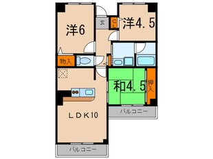 エリム摩耶の物件間取画像